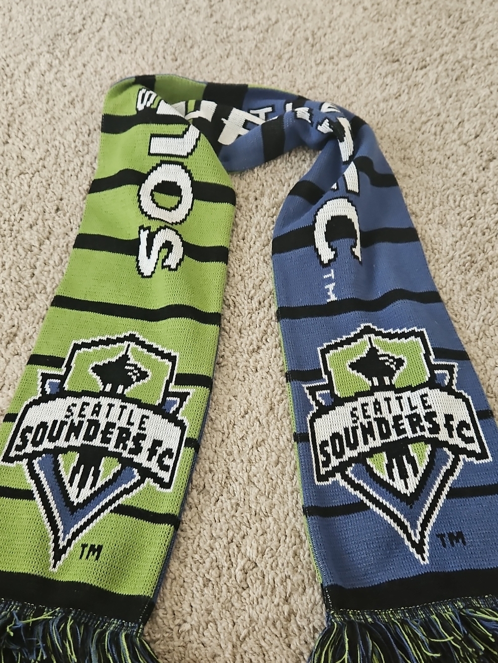 Kids Scarf - Blue & Green
